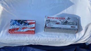 223 in Ballistic Gel Hornady American Whitetail and Winchester Deer Season XP [upl. by Aisined]