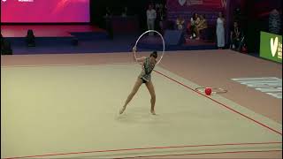 Mirano Kita JPN Hoop Qualification 40th FIG Rhythmic Gymnastics World Championships 2023 [upl. by Elledoj]