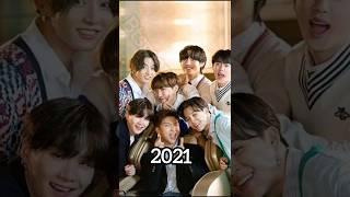 BTS evolution form 20132024❤️bts kpop jimin jin jhopejk rm v shorts viralvideo trending [upl. by Audris968]