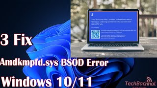 3 Fix Amdkmpfdsys BSOD Error Windows 1011 [upl. by Annoyek293]