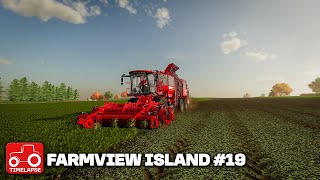 HARVESTING BEETS SUNFLOWERS amp SOYBEANS Farmview Island Farming Simulator 22 Timelapse FS22 Ep 19 [upl. by Drarehs]