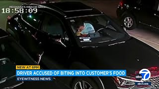 Grubhub driver eats customers food after pickup from SoCal restaurant [upl. by Aihsyt699]