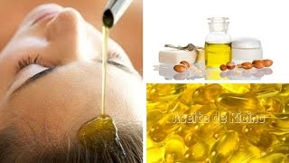 COMO HACER CRECER EL CABELLO CON ACEITE DE RICINO  TRATAMIENTO CASERO Y NATURAL [upl. by Amerigo]