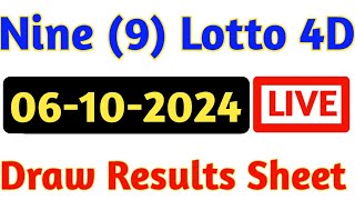 06102024 Nine Lotto Results  4d Result Today  9 Lotto 4d Results  Today 4d Result Live [upl. by Adli]