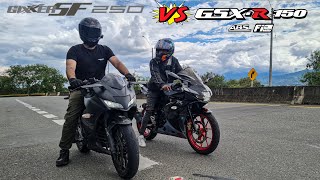 SUZUKI GSXR 150 VS GIXXER 250 SF 😱🔥¡BATALLA ÉPICA DRAG RACE [upl. by Peirsen978]