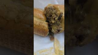 Large Cheesesteak wGrilled Onions amp Mushrooms Poblano Cheese Sauce from West Coast Cheesesteaks [upl. by Ahsielat18]