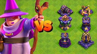 NOVO GUARDIÃO APRENDIZ VS TODAS DEFESAS E HERÓIS DO CLASH OF CLANS [upl. by Earla561]