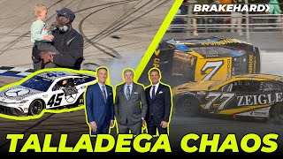 Tyler Reddick amp Michael Jordan Win NASCAR Cup Race At Talladega  Race Reaction [upl. by Yoshiko]