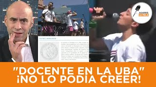 DESCUBRIERON QUE LA CANTANTE DE quotSUDOR MARIKAquot ES DOCENTE EN LA UBA Y EL PELADO TREBUCQ QUEDÓ HELADO [upl. by Rondi]