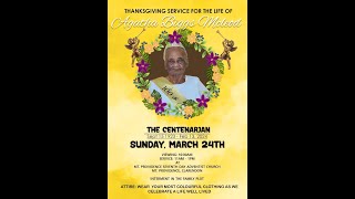 Agatha Biggs McLeod Centenarian Funeral Official Video [upl. by Enellij]