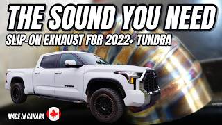 2024 Toyota Tundra Slip On Exhaust BEFORE AND AFTER How to make your Tundra sound AWESOME wide open [upl. by Tnias]