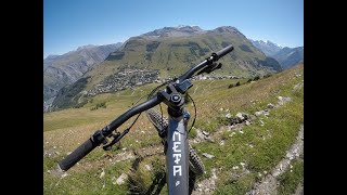 Je test un Commencal META Power TR aux Deux Alpes [upl. by Itsud]