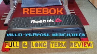 REEBOK Fitness Multipurpose Adjustable Aerobic and Strength Training Workout Deck [upl. by Christen]