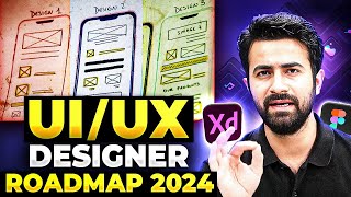 How to become UIUX designer🤯🫡UIUX developer roadmap for 2024 UIUX designer [upl. by Rudie]