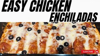 CHICKEN ENCHILADAS made EASY chickenenchiladas enchilada mexicanfood [upl. by Knighton]