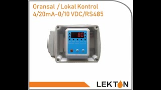 Oransal Elektrik aktuatorlu kuresel vana  Modulated electric actuator with ball valve [upl. by Ednihek504]