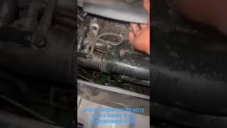 W204 ENGINE M271 mixed coolant and transmission fluid and urgently change your cars radiator [upl. by Malloy587]