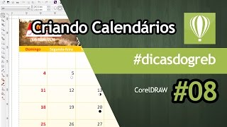 CorelDRAW  Criando Calendários e Modelos Grátis dicasdogreb [upl. by Irrak367]