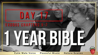 Day 17  NIV Exodus 5  7  1 Year Bible Reading Plan  Peaceful Scripture Audio Bible [upl. by Acnairb651]