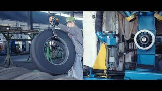 Truck Tyre ResolingRemolding  Amazing Truck Tire Retreading Process  How Its Made [upl. by Cooke664]