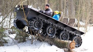 DIY tracked ATV 1000 cost Hardest tests [upl. by Kimberli]