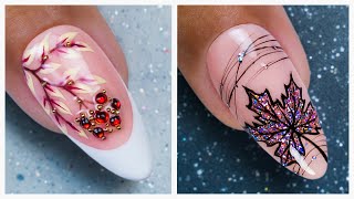 New Autumn Nail Art Ideas 2023  Best Fall Nails Design Tutorial [upl. by Eenahpets]