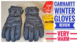 Carhartt Insulated Winter Water Proof Gloves Review [upl. by Cairistiona]