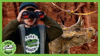 Dinosaurs Move to California  TRex Ranch Dinosaur Videos for Kids [upl. by Nwahsyt]