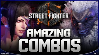 Amazing COMBOS • Vol 7 ➤ Street Fighter 6 4K [upl. by Anitnatsnoc]