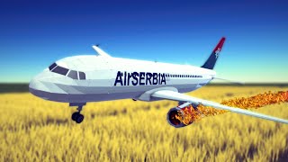 Real Airplane Disasters and Crashes 18  Besiege [upl. by Yznil]