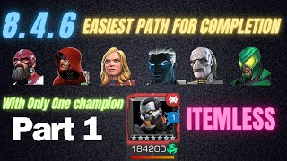 Act 846 Easiest Path For Completion With Only One Champion Itemless Glykhan Hearthacker mcoc [upl. by Hayn]