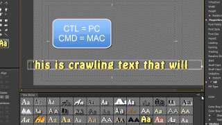 Premiere Pro CS6 Techniques 39 Titles 7 Crawling Titles [upl. by Enicul]