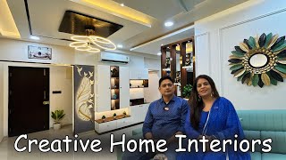 Creative Home Interiors  3BHK Interior at Riverdale Kharadi  Best Interior Designer in Pune [upl. by Aidroc]