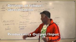 Lesson 26 Produtivity Specialisation Division of labour [upl. by Somerville]