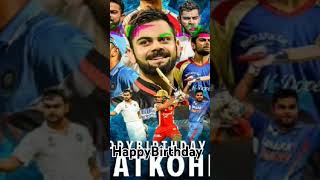 Happy birthday Virat Kohli cricket youtube shorts [upl. by Reteip]