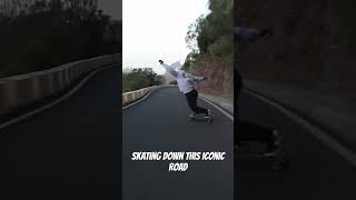 skateboard longboard longboarding skateboarding extremesports adrenaline mountains shorts [upl. by Rodnas809]