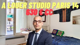 A louer studio à Paris 14 à 630€ charges comprises home tour paris  appartement tour [upl. by Asylla154]