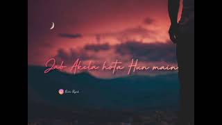 Beeti Baatein yaad aati hai💔💔HINDI SONG whatsapp status [upl. by Ayahsey]