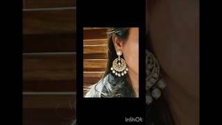 Latest beautiful earrings shorts shortsfeed shortvideo viralshort fashion trending earrings [upl. by Eladnek]