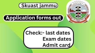 sKuast Jammu Admission [upl. by Clausen]