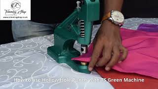 How to use Hollow Hole Punch with Green Machine® [upl. by Hendel]