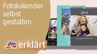 Die dm Fotokalender auf FotoParadies Terminkalender Tischkalender und mehr selbst gestalten [upl. by Ap]