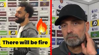 Mo Salah says There will be fire  Klopp Reaction to Argument on touchline [upl. by Nlycaj207]