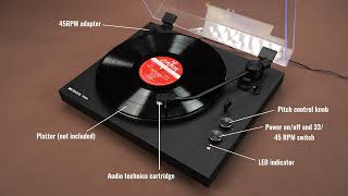 Retekess TR639 Vintage TurntableRecord Player2speed TurntableAutostop FunctionEasy to Operate [upl. by Ohs]