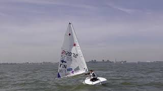 laser radial light wind gybing [upl. by Justus96]