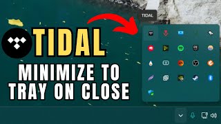 Tidal How to Minimize to Tray on Windows [upl. by Nimaj923]