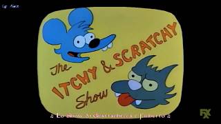 I Simpson Itchy amp Scratchy Show Theme  Grattachecca e Fichetto Sub Ita [upl. by Rubia]