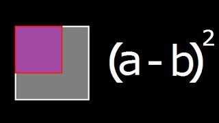 a  b2  Geometrical explanation and Derivation of a minus b whole square [upl. by Gasperoni]