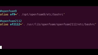 Install OpenFOAM 9 amp OpenFOAM 2112 on Ubuntu 2004 amp switch between them using aliases [upl. by Truman]