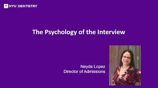 The Psychology of The Interview Part 2 [upl. by Abas]